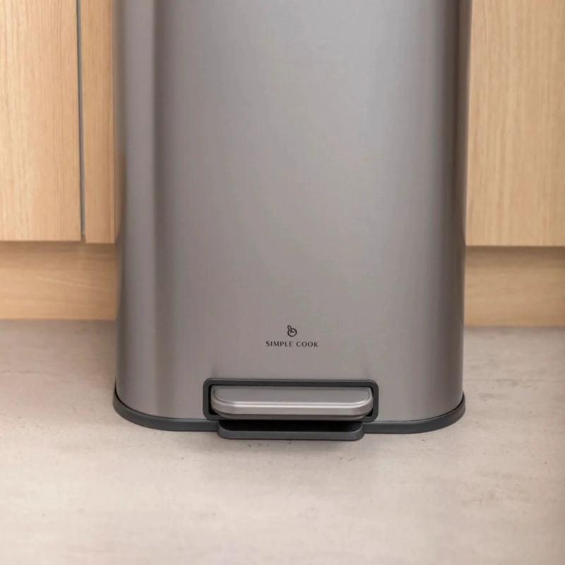 BASURERO MATE CON PEDAL 12 LTS SIMPLE COOK - 7