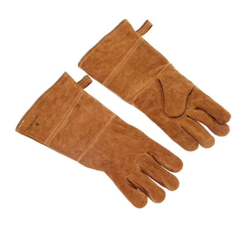 GUANTES DE CUERO PARA PARRILLA SIMPLE COOK - 1
