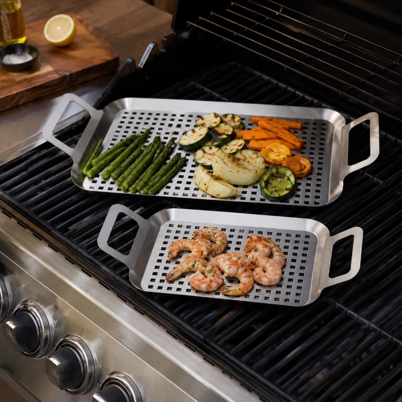 SET PLANCHA DE VERDURAS PARA PARRILLA SIMPLE COOK - 2