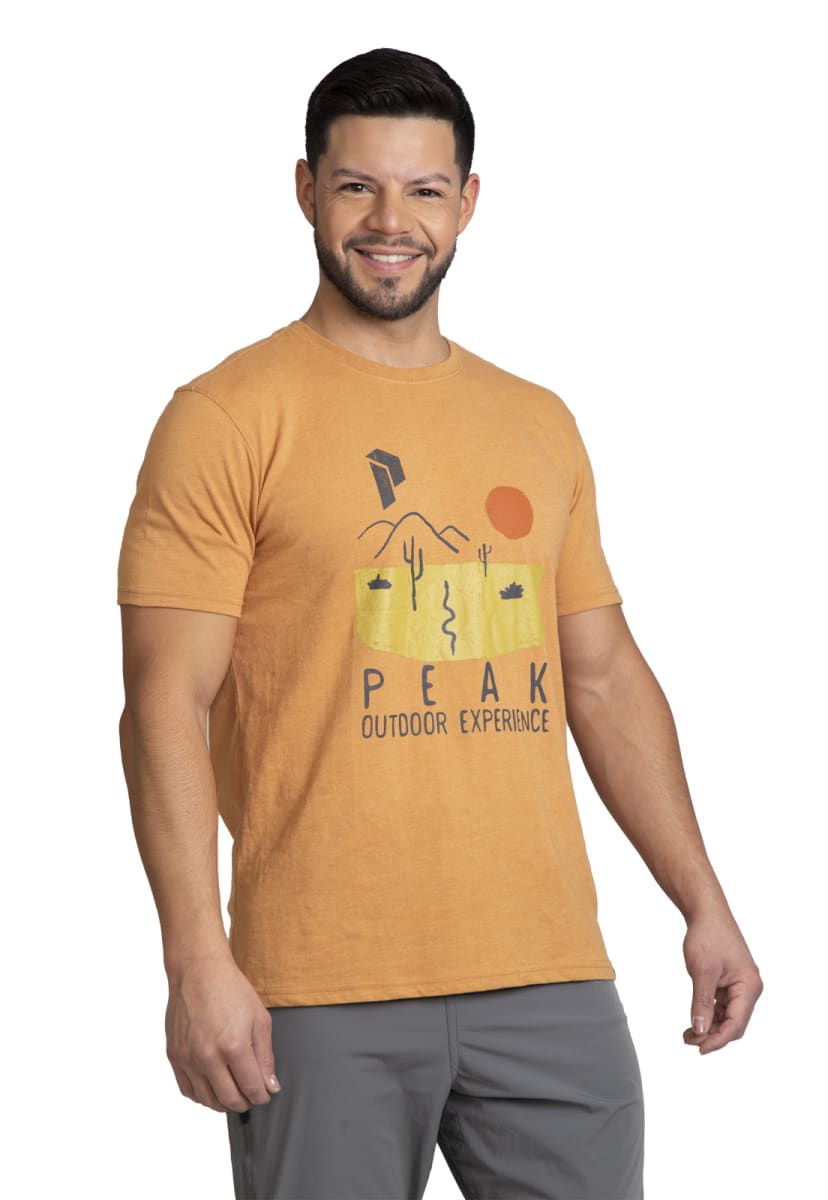 POLERA PEAK PERFORMANCE HOMBRE LILJA NARANJA SUCIO - 1