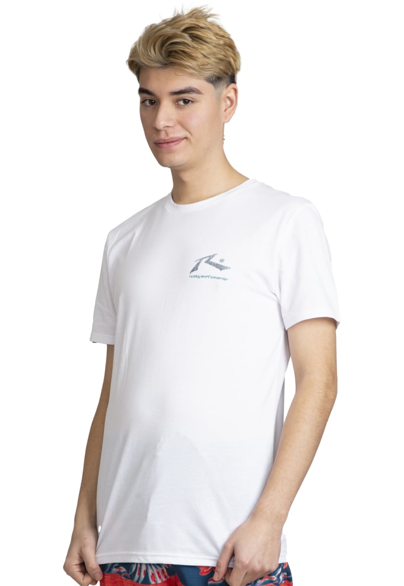 POLERA RUSTY HOMBRE ILAMA BLANCO - 1