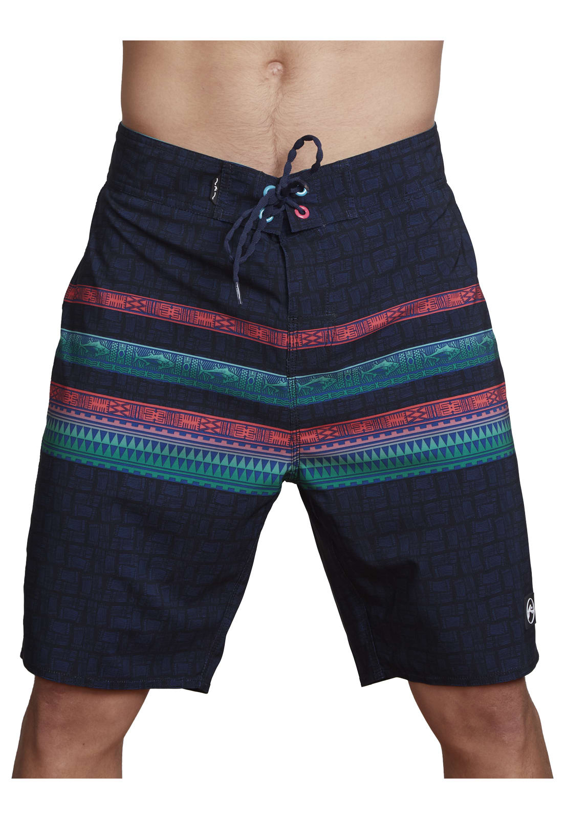 BOARDSHORT RUSTY HOMBRE LANZI AZUL MARINO - 1