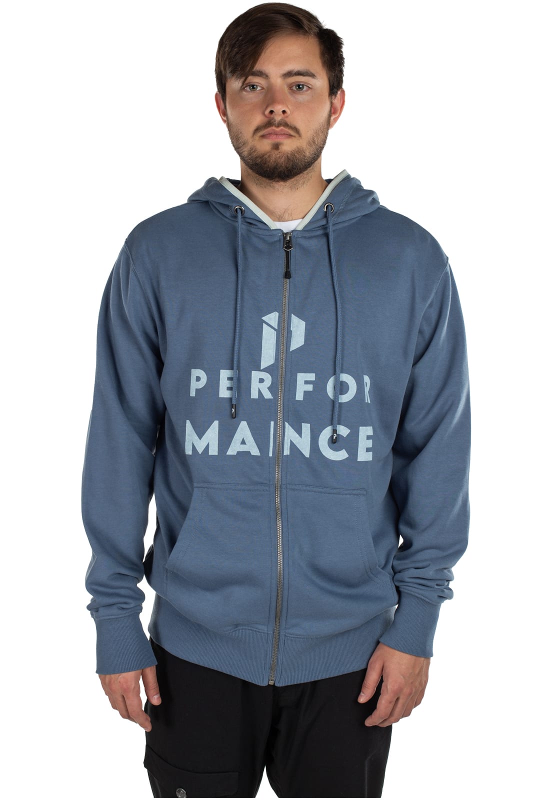 POLERÓN CIERRE PEAK PERFORMANCE HOMBRE STROM AZUL PIEDRA - 1