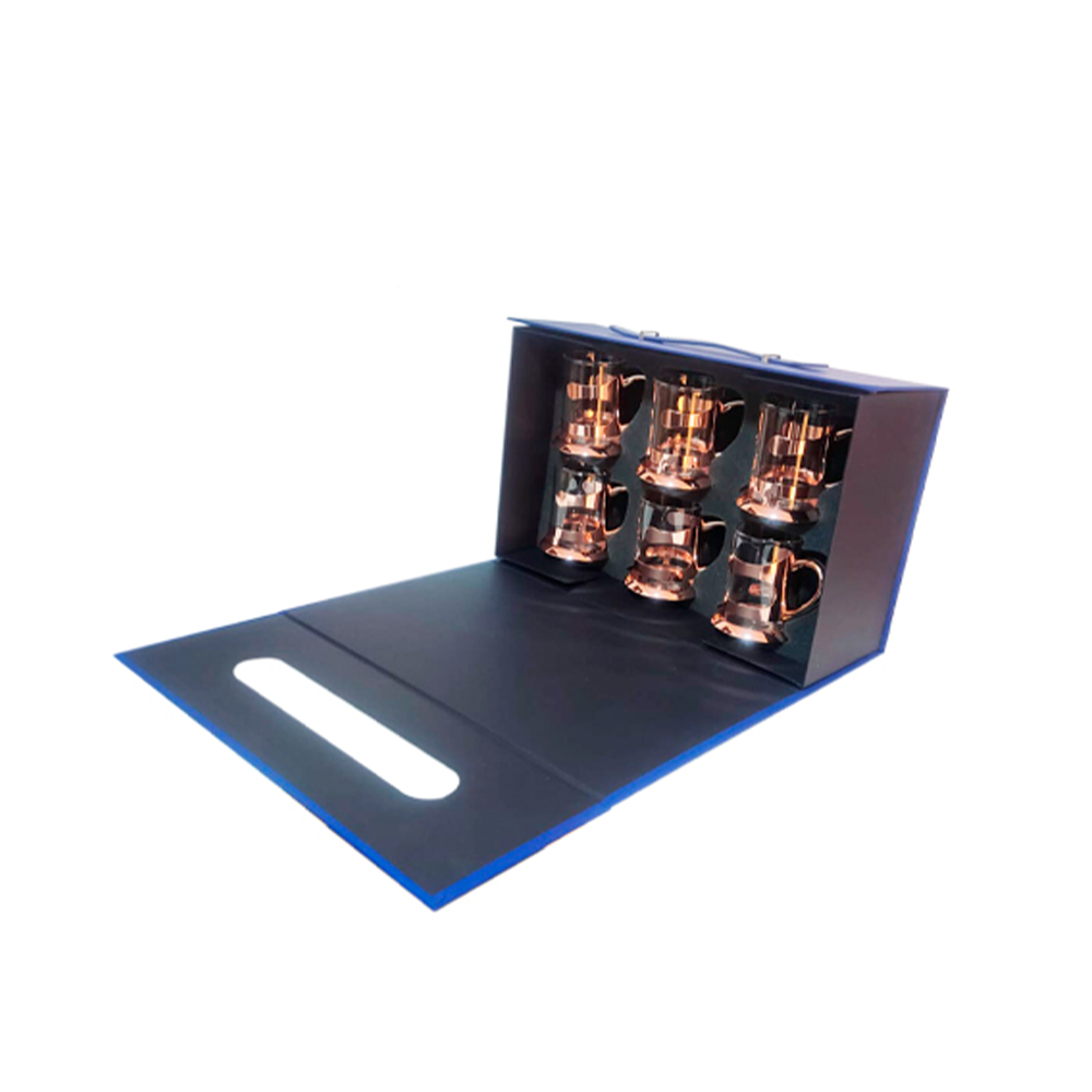SET 6 TAZAS DE CAFÉ COBRIZADOS PERFECT CLASS - 3
