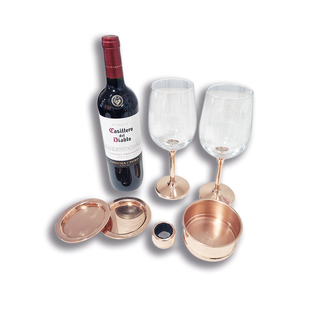 SET COPPER MAJESTY WINE PERFECT CLASS - 2