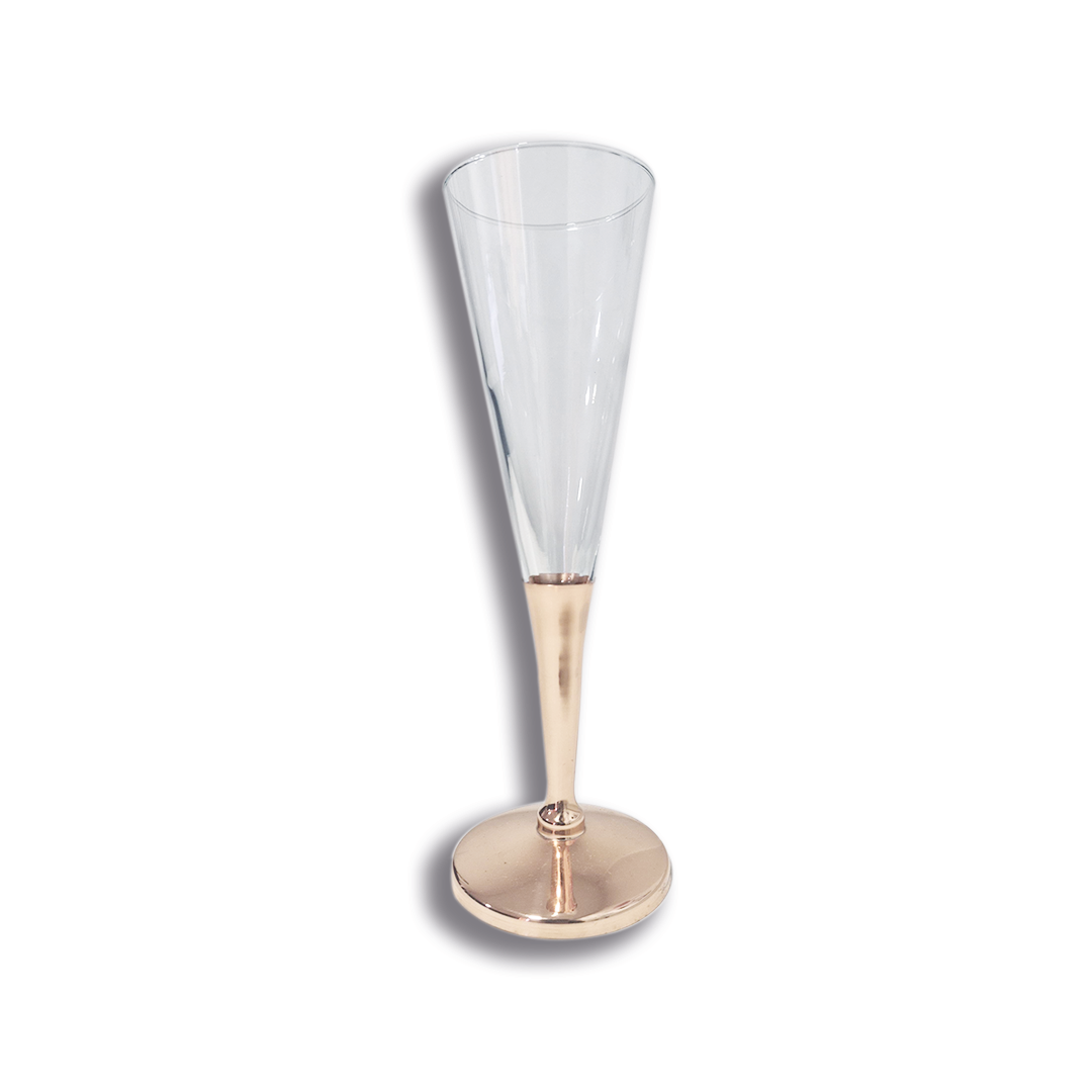 SET 2 COPAS ESPUMANTE CON PIE DE COBRE PERFECT CLASS - 2