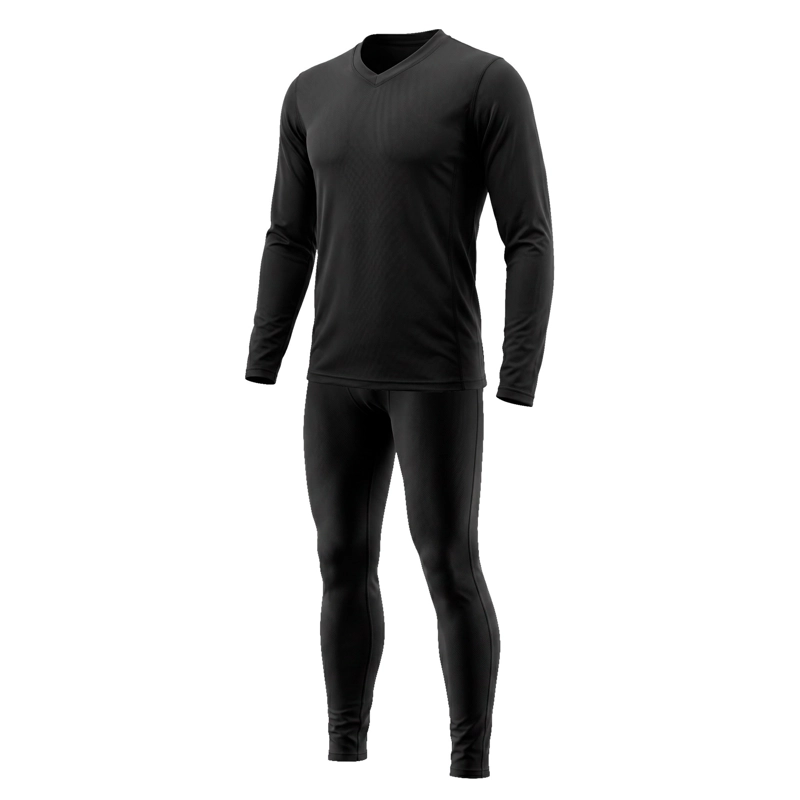 CONJUNTO HOMBRE HARDWORK PRIMERA CAPA DE POLYESTER COOL DRY HW NEGRO - 2