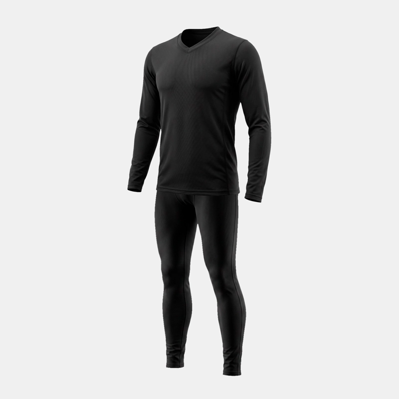 CONJUNTO PRIMERA CAPA HW POLIESTER COOLDRY NEGRO - 4