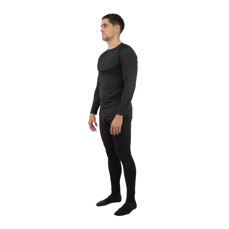 CONJUNTO HOMBRE HARDWORK PRIMERA CAPA DE POLIPROPILENO HW LFA NEGRO - 3