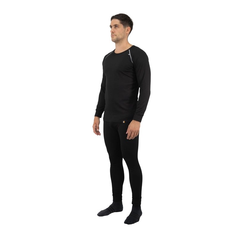 CONJUNTO HOMBRE HARDWORK PRIMERA CAPA DE POLIPROPILENO HW HD1 NEGRO - 3