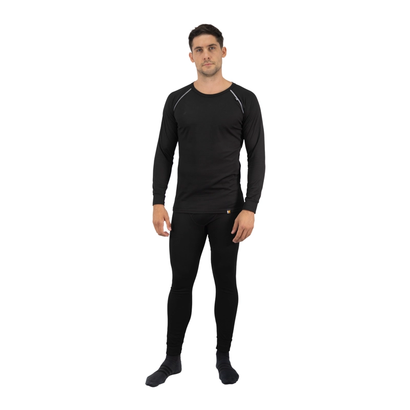 CONJUNTO HOMBRE HARDWORK PRIMERA CAPA DE POLIPROPILENO HW HD1 NEGRO - 5