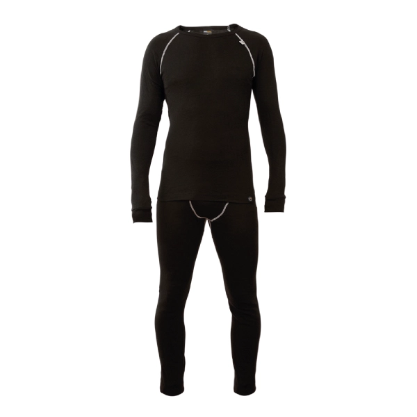 CONJUNTO HOMBRE HARDWORK PRIMERA CAPA DE POLIPROPILENO HW LFA NEGRO - 1