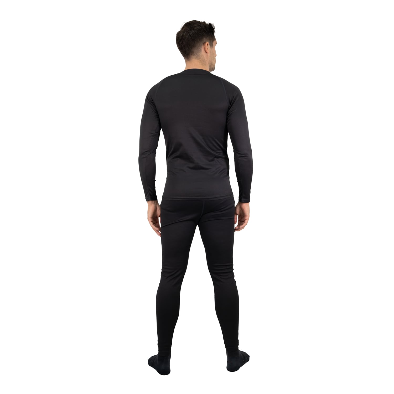 CONJUNTO HOMBRE HARDWORK PRIMERA CAPA DE POLIPROPILENO HW LFA NEGRO - 4