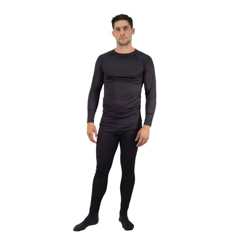 CONJUNTO HOMBRE HARDWORK PRIMERA CAPA DE POLIPROPILENO HW LFA NEGRO - 5