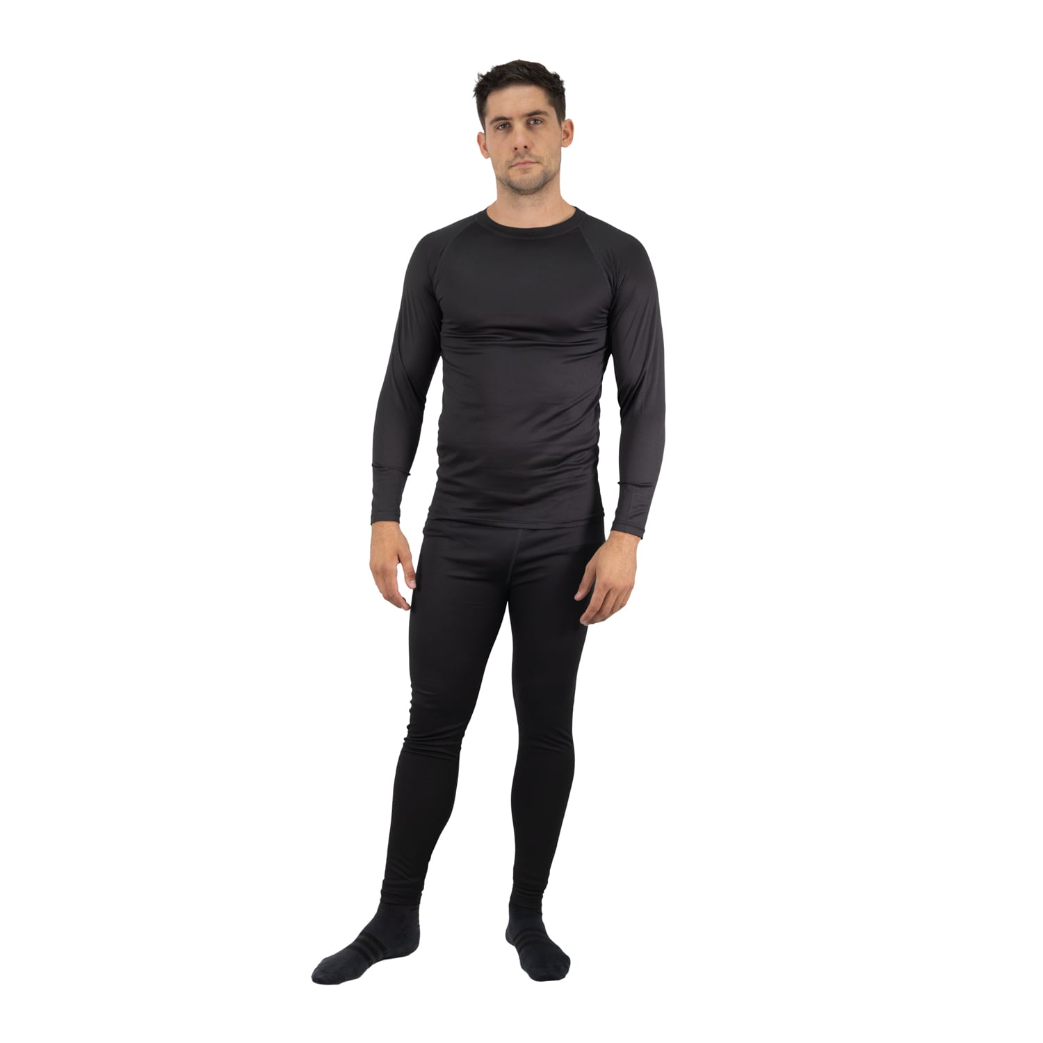 CONJUNTO HOMBRE HARDWORK PRIMERA CAPA DE POLIPROPILENO HW LFA NEGRO - 5