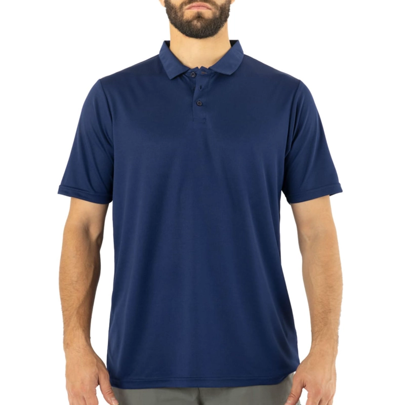 POLERA COOLDRY QUEBEC MANGA CORTA AZUL - 1