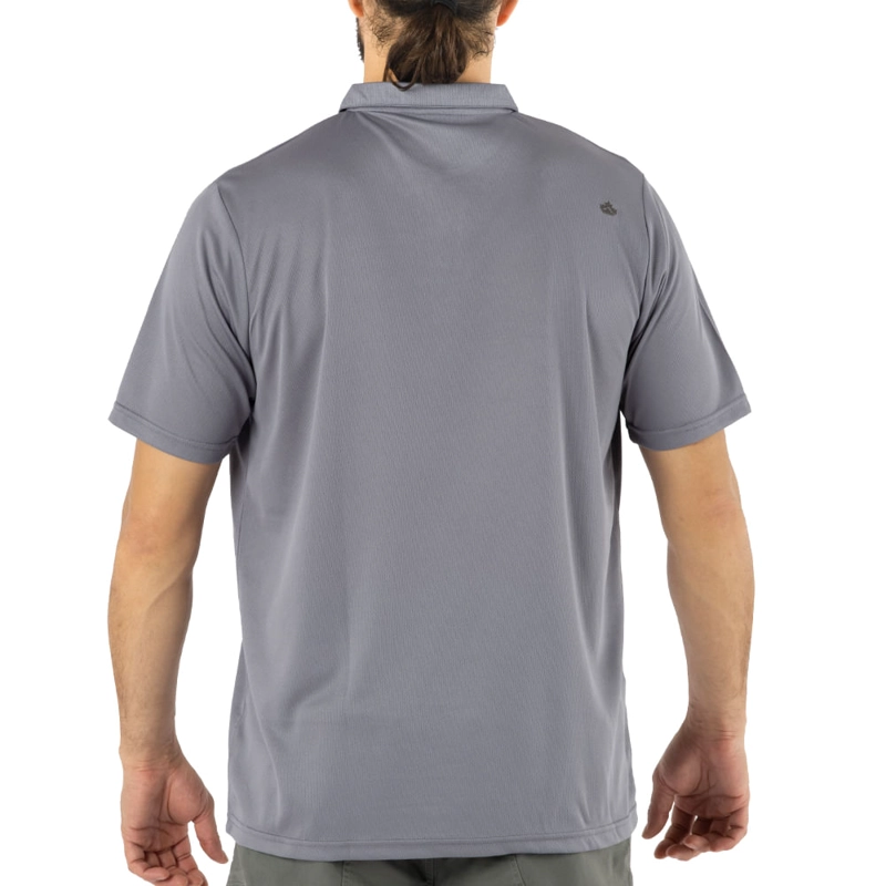 POLERA COOLDRY QUEBEC MANGA CORTA GRIS - 2