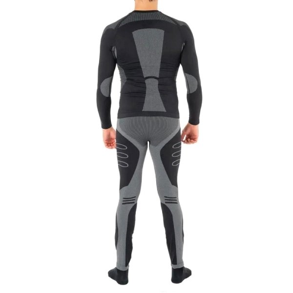 CONJUNTO HOMBRE HARDWORK PRIMERA CAPA HW PATAGONIA SPANDEX NEGRO - 2