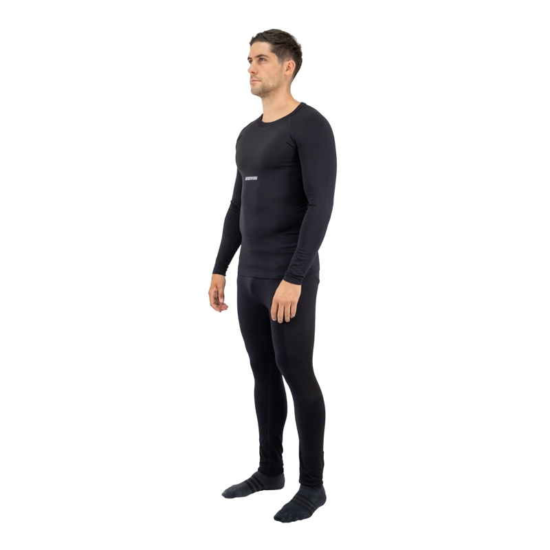 CONJUNTO HOMBRE HARDWORK PRIMERA CAPA HW PATAGONIA SPANDEX NEGRO - 3