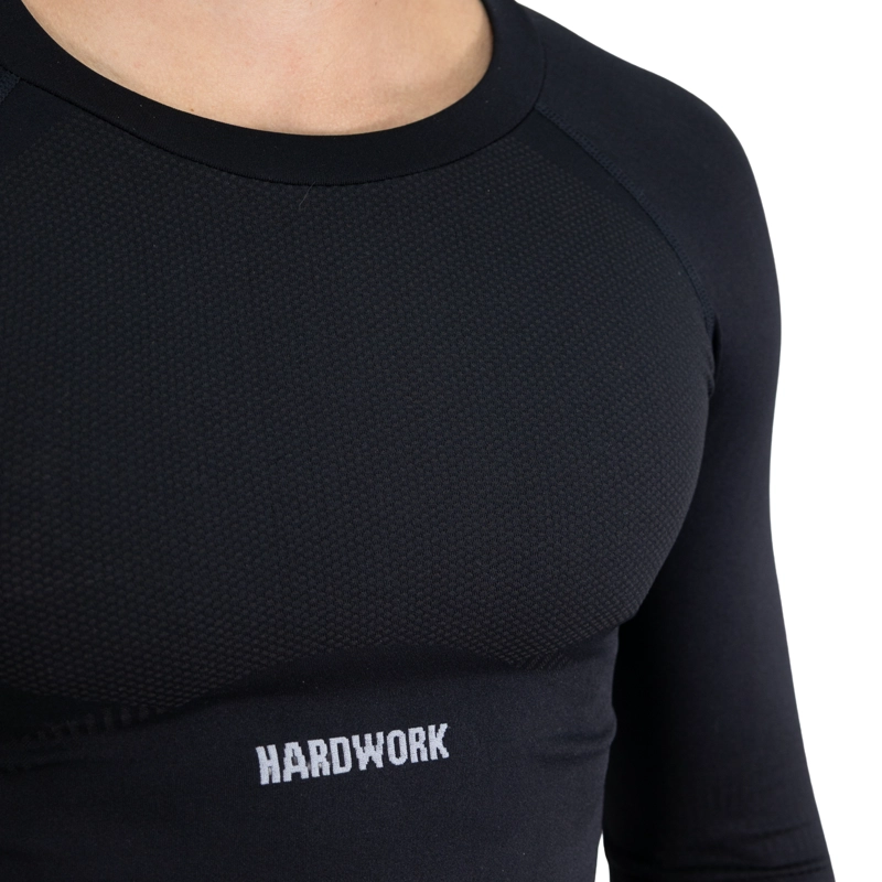 CONJUNTO HOMBRE HARDWORK PRIMERA CAPA HW PATAGONIA SPANDEX NEGRO - 6