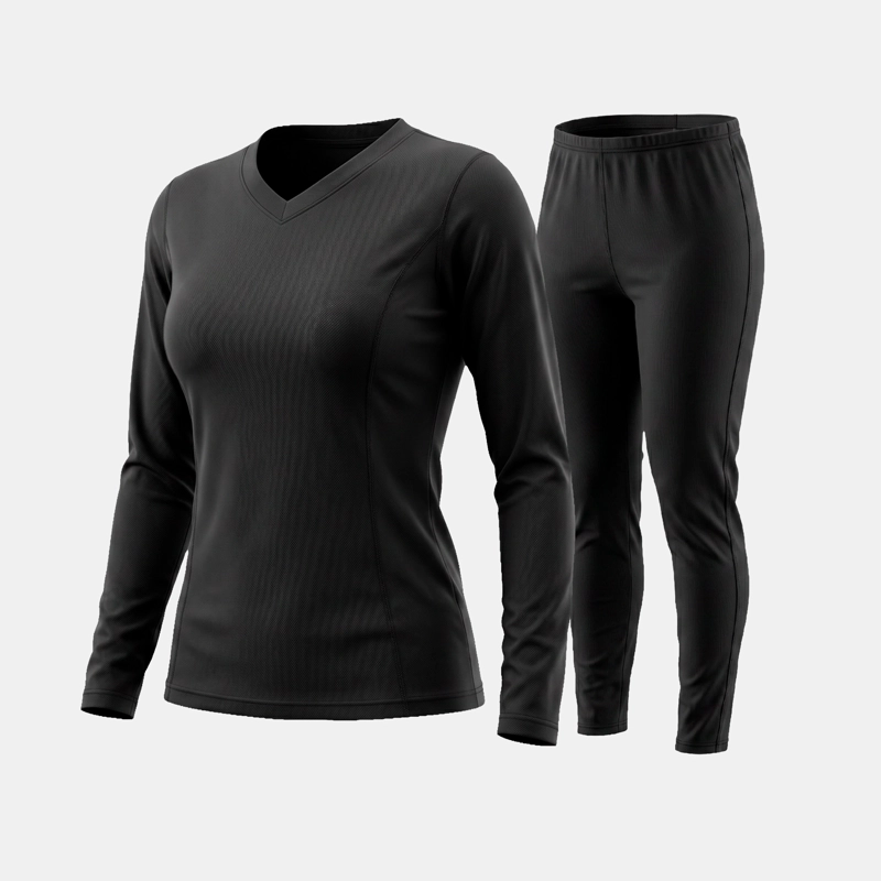 CONJUNTO PRIMERA CAPA HW POLIESTER COOLDRY MUJER BLACK - 1