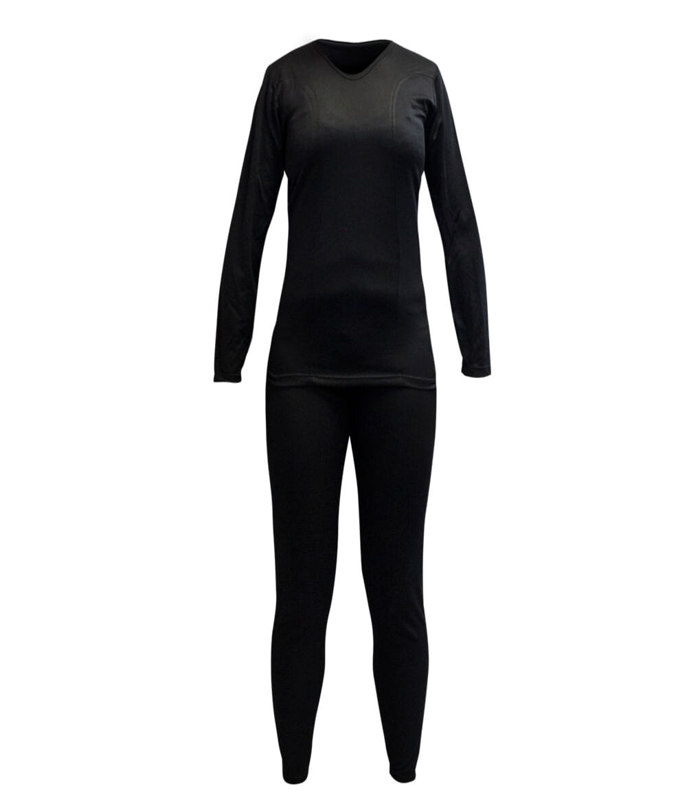 CONJUNTO PRIMERA CAPA HW POLIESTER COOLDRY MUJER BLACK - 1
