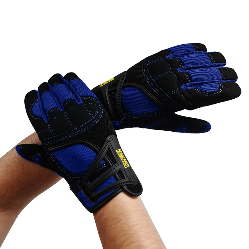 GUANTE STEELPRO AZUL ANTIVIBRACIÓN - 5