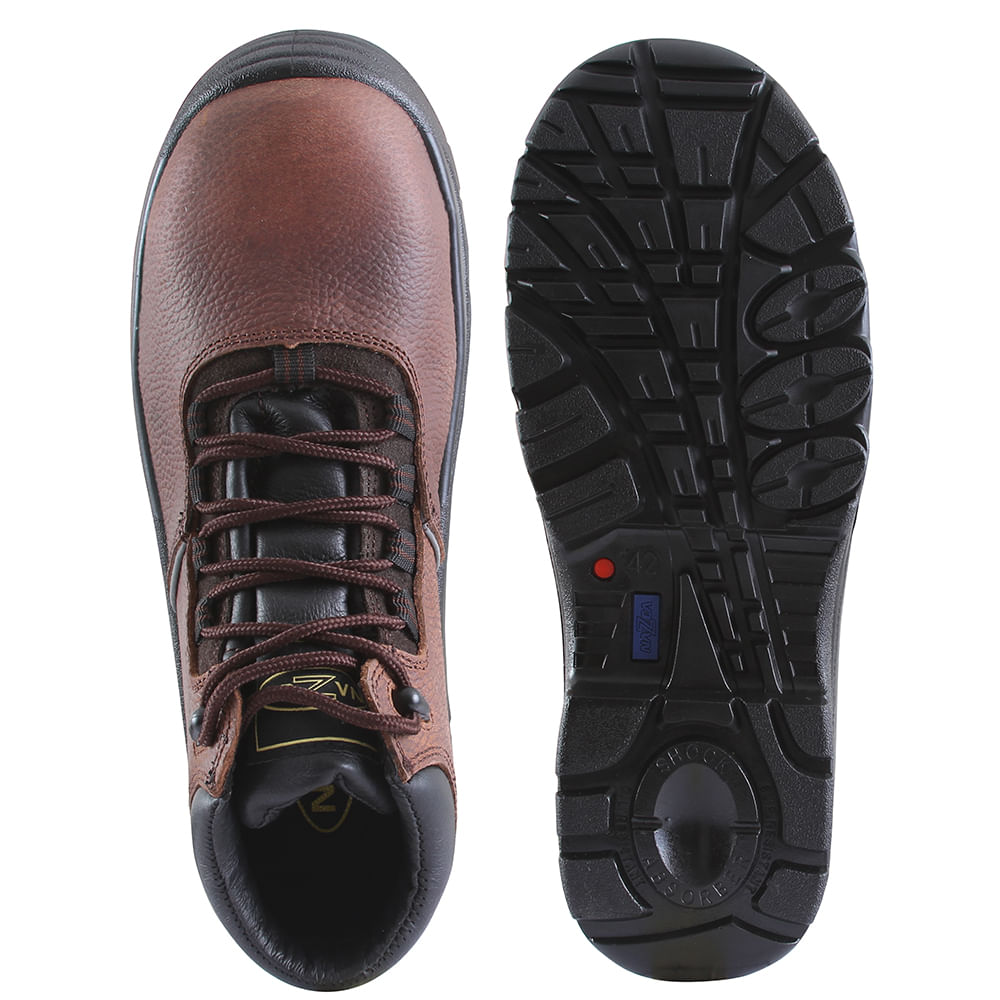 ZAPATO SEGURIDAD NAZCA BOTIN THOR CAFE PU NU 200 - 4