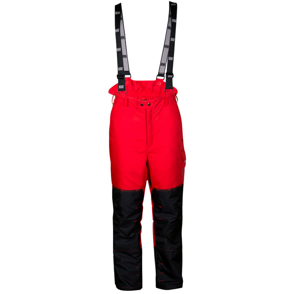 PANTALON HW HOMBRE HARDWORK ROJO ANTICORTE MOTOSIERRA - 1