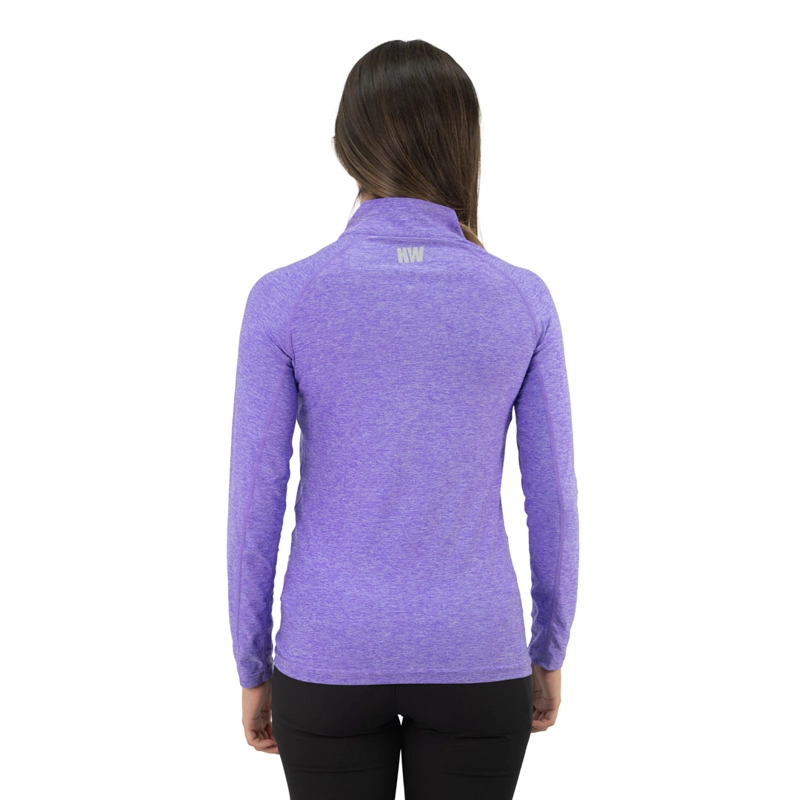 POLERA DRY FIT HW MANGA LARGA MUJER LILA - 4