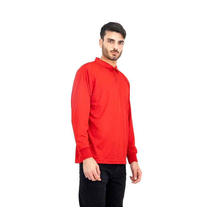 POLERA COOLDRY QUEBEC MANGA LARGA ROJO HOMBRE - 3