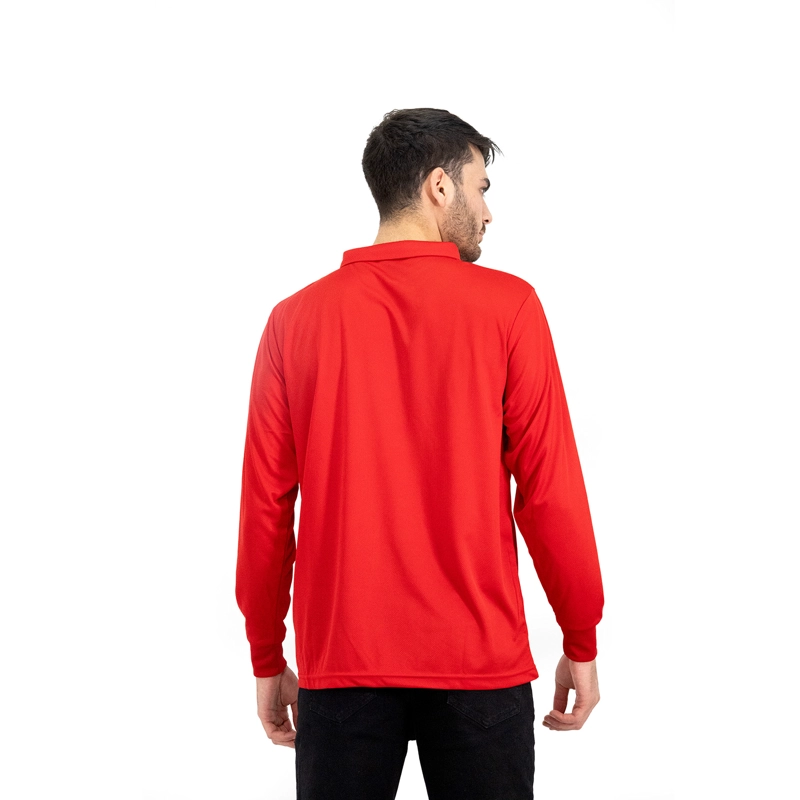 POLERA COOLDRY QUEBEC MANGA LARGA ROJO HOMBRE - 4