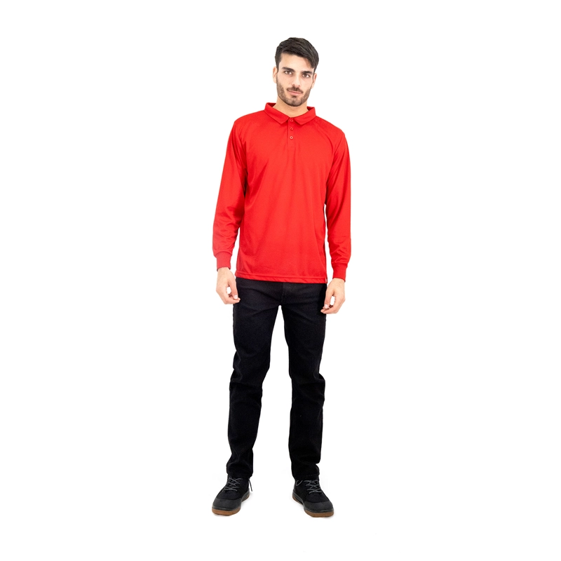 POLERA COOLDRY QUEBEC MANGA LARGA ROJO HOMBRE - 5
