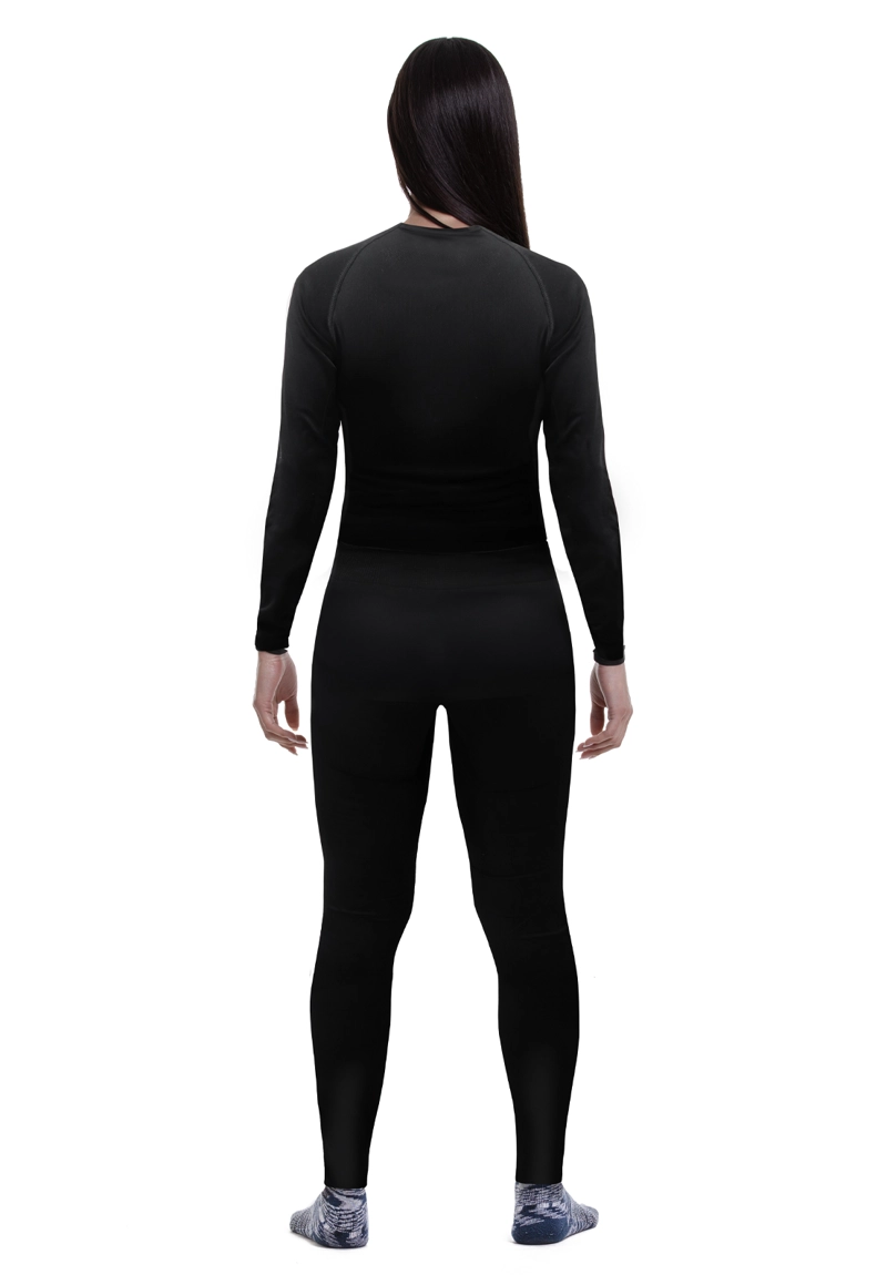 CONJUNTO MUJER HARDWORK PRIMERA CAPA HW PATAGONIA SPANDEX BLACK - 2