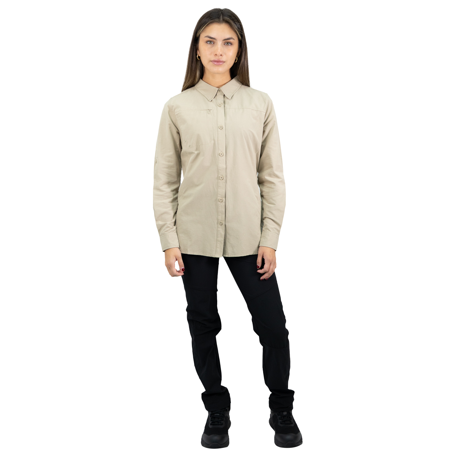 CAMISA HW DUCK DRY MUJER BEIGE - 5