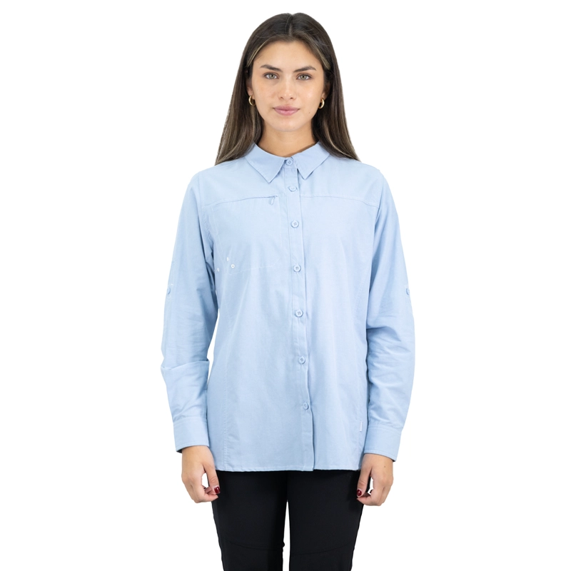 CAMISA HW DUCK DRY MUJER CELESTE - 1