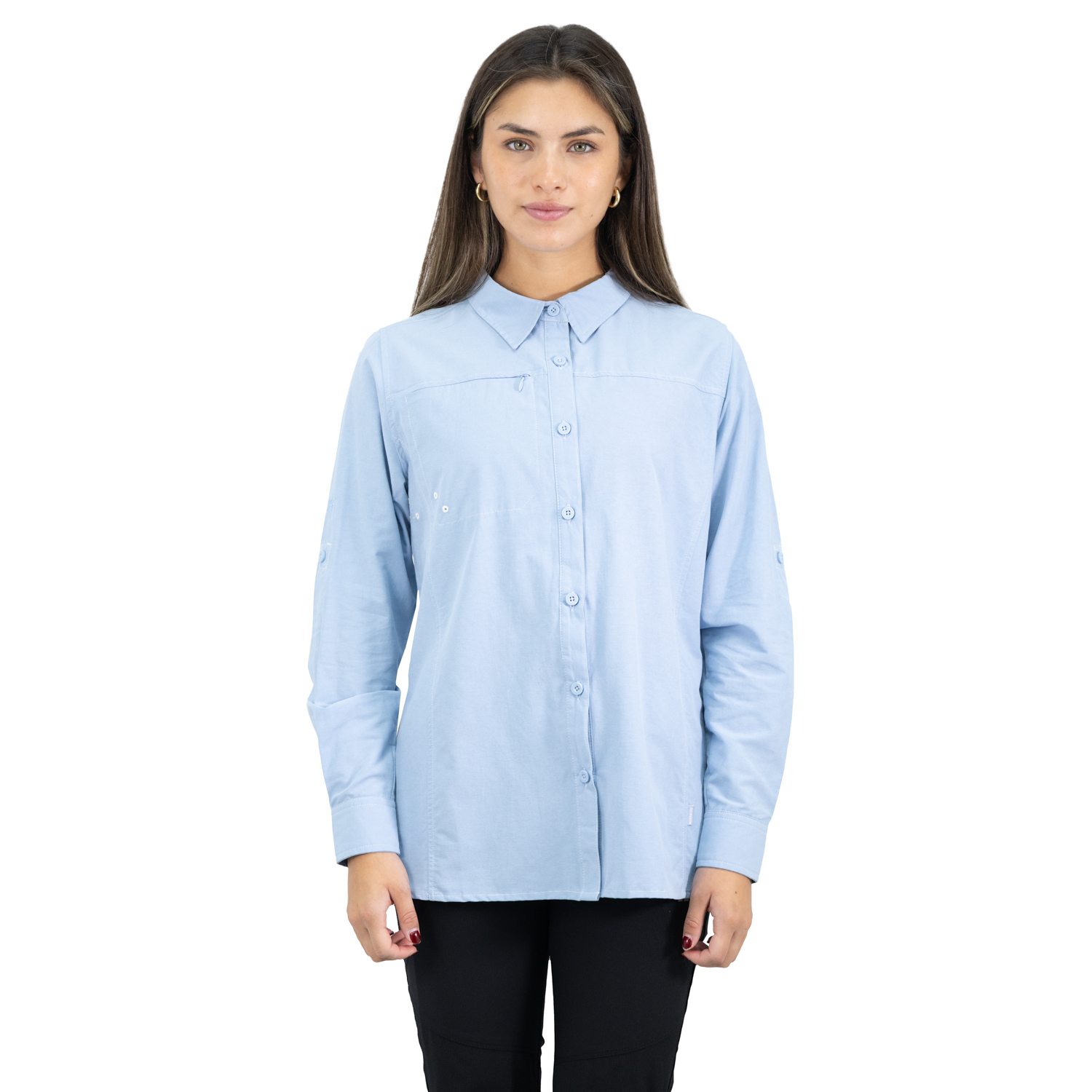 CAMISA HW DUCK DRY MUJER CELESTE - 1