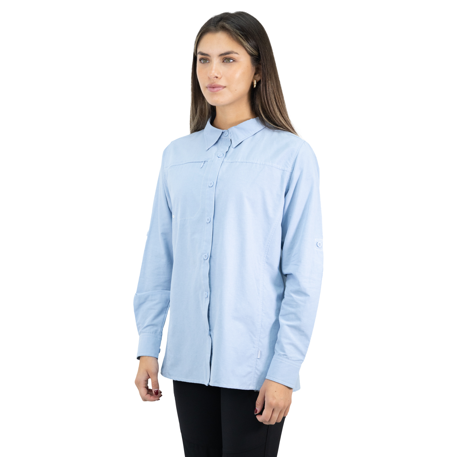 CAMISA HW DUCK DRY MUJER CELESTE - 3