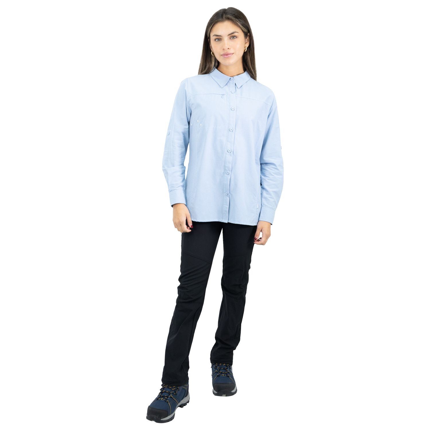 CAMISA HW DUCK DRY MUJER CELESTE - 5