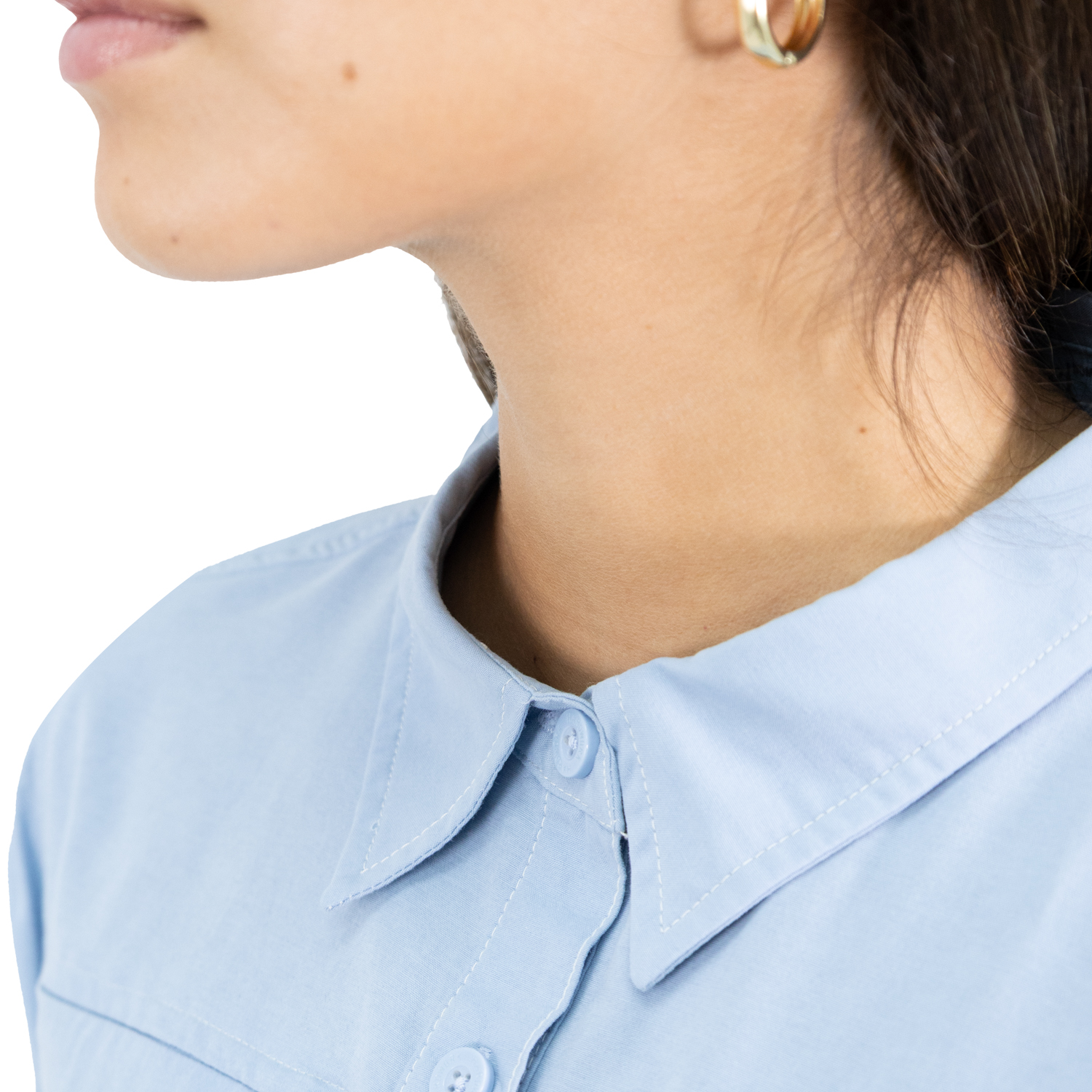 CAMISA HW DUCK DRY MUJER CELESTE - 6