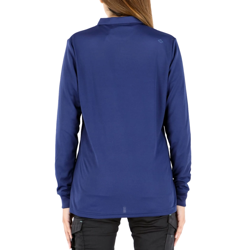 POLERA COOLDRY QUEBEC MANGA LARGA MUJER AZUL - 2