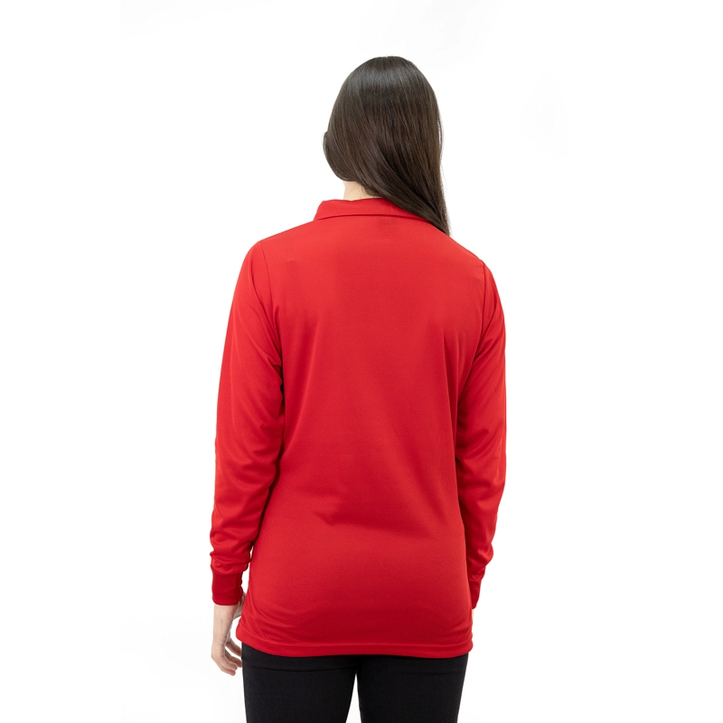POLERA COOLDRY QUEBEC MANGA LARGA ROJO MUJER - 4
