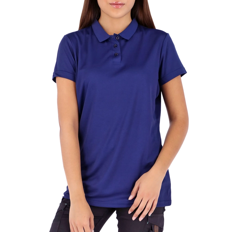 POLERA COOLDRY QUEBEC MANGA CORTA AZUL MUJER - 1