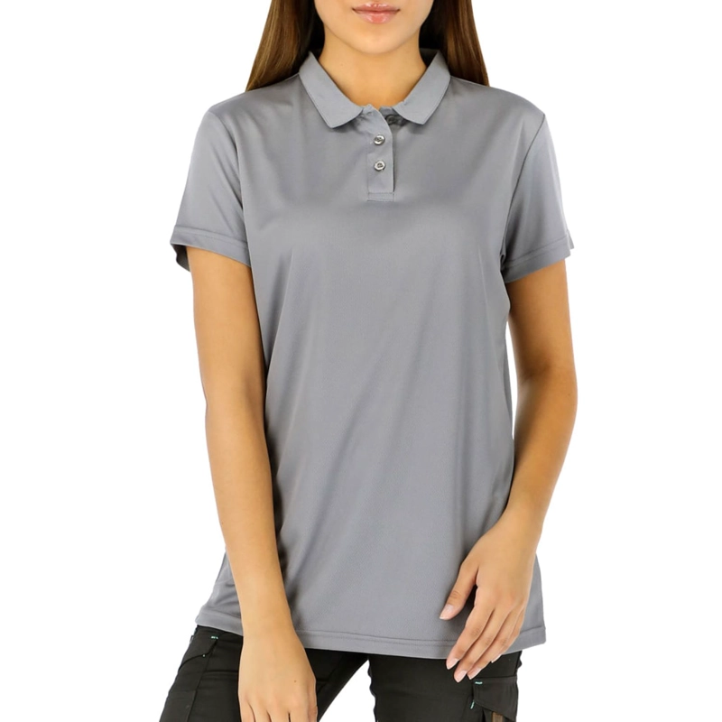 POLERA COOLDRY QUEBEC MANGA CORTA MUJER GRIS - 1