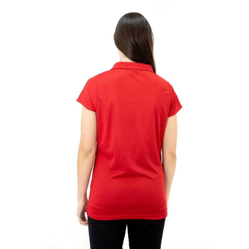 POLERA COOLDRY QUEBEC MANGA CORTA ROJO MUJER - 4