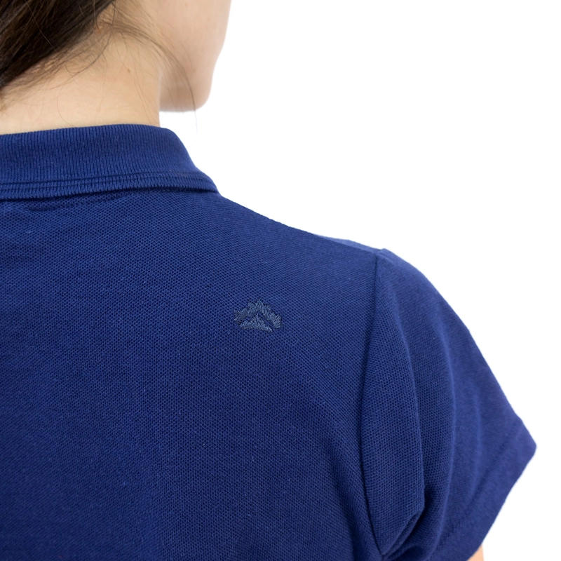 POLERA PIQUE QUEBEC MANGA CORTA AZUL MUJER - 6