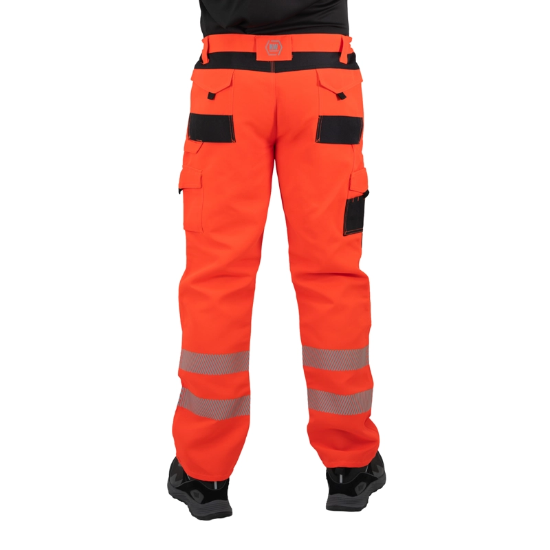 PANTALON CARGO HW HOMBRE HARDWORK ROJO FLUOR DAKOTA - 4