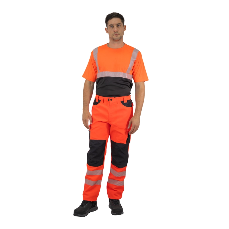 PANTALON CARGO HW HOMBRE HARDWORK ROJO FLUOR DAKOTA - 5