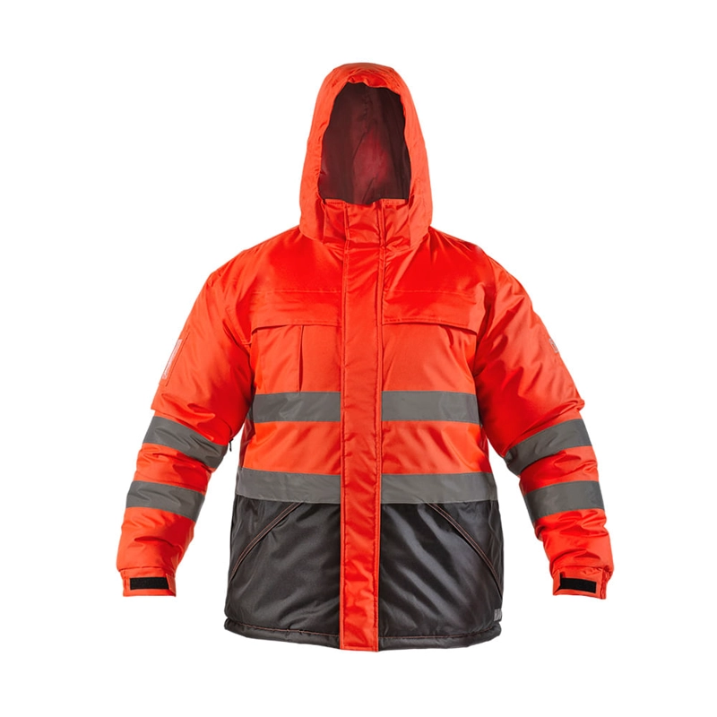 PARKA HOMBRE HARDWORK ROJO REFLECTIVA HW SIBERIA FLUOR - 1