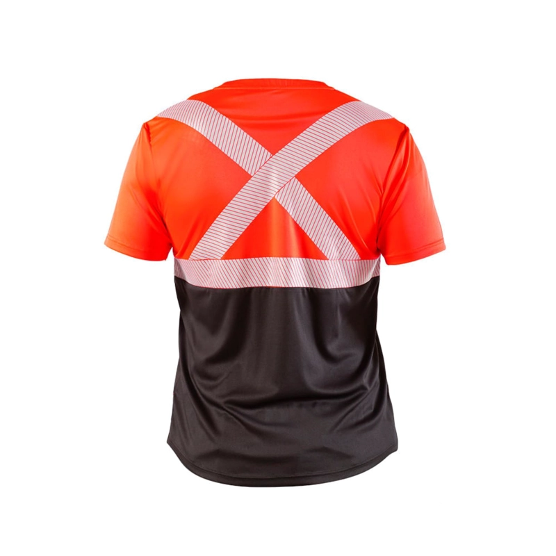 POLERA REFLECTIVA HW ROJO FLUOR MANGA CORTA - 2